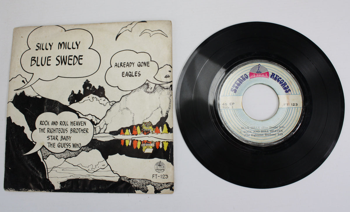 Rare Thai 7&quot; 45 EP: The Eagles, Righteous Brothers, Blue Suede, The Guess Who - farangshop-co