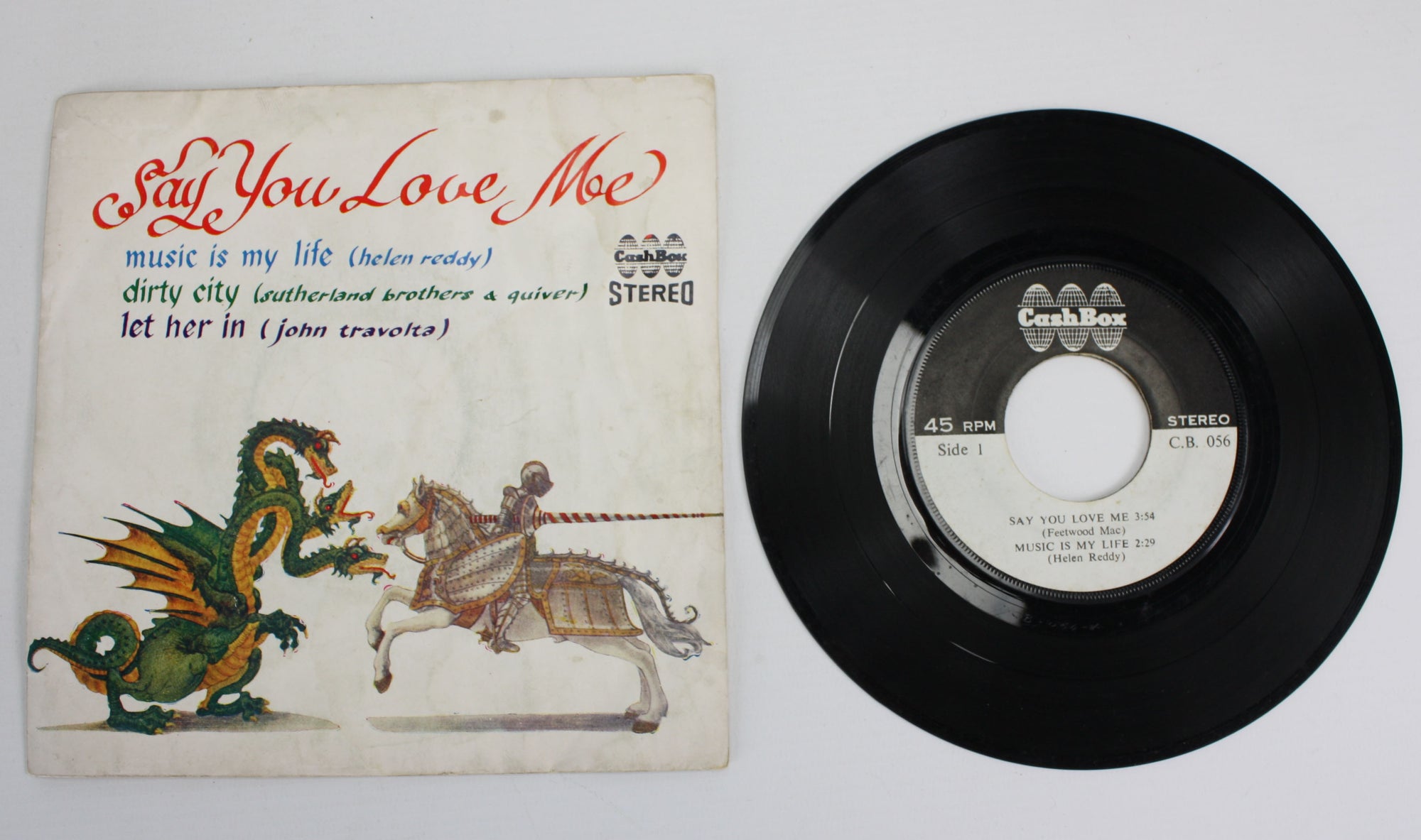 Rare Thai 7" 45 EP: Fleetwood Mac, Helen Reddy, Sutherland Brothers, John Travolta - farangshop-co