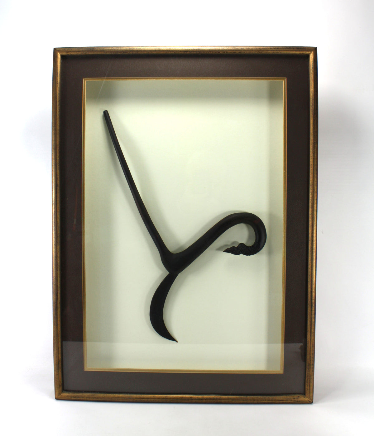 Cambodian Rice Sickle, Framed Display, 76cm x 56cm. Pair available.