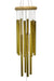 Metal wind chimes, Medium Size 65cm long, 12x Gold Aluminium Tubes - farangshop-co