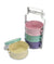 Colourful Thai Tiffin Pinto Food Carrier Lunch Set, 4 x 11cm, Mixed colours - farangshop-co