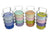 Colourful Thai Tiffin Pinto Food Carrier Lunch Set, 4 x 11cm, Mixed colours - farangshop-co