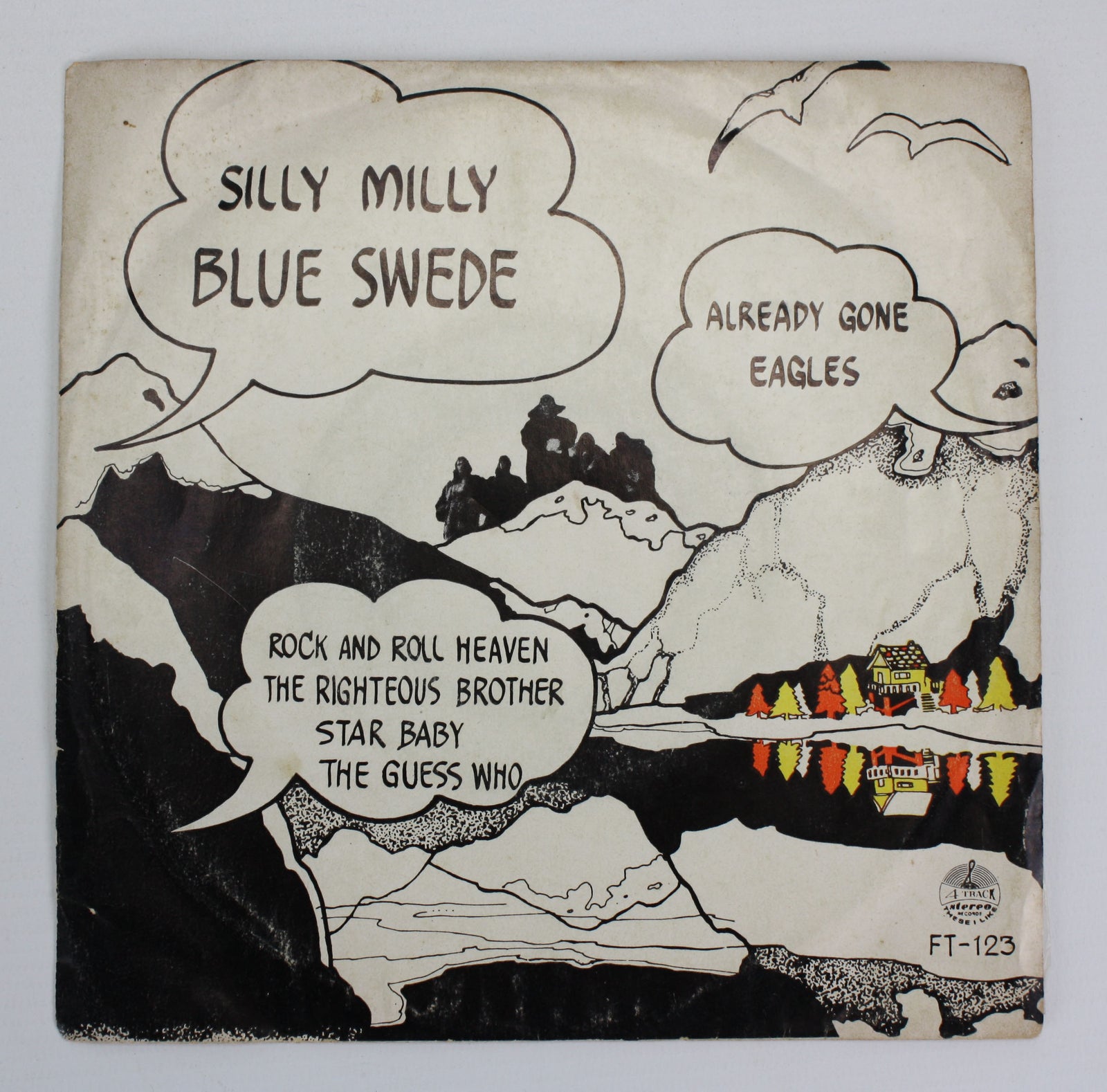 Rare Thai 7" 45 EP: The Eagles, Righteous Brothers, Blue Suede, The Guess Who - farangshop-co