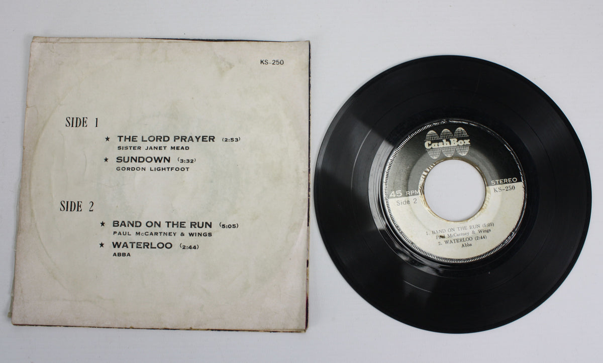 Rare Thai 7&quot; 45 EP: Paul McCartney &amp; Wings, Abba, Gordon Lightfoot, Sister Janet Mead - farangshop-co