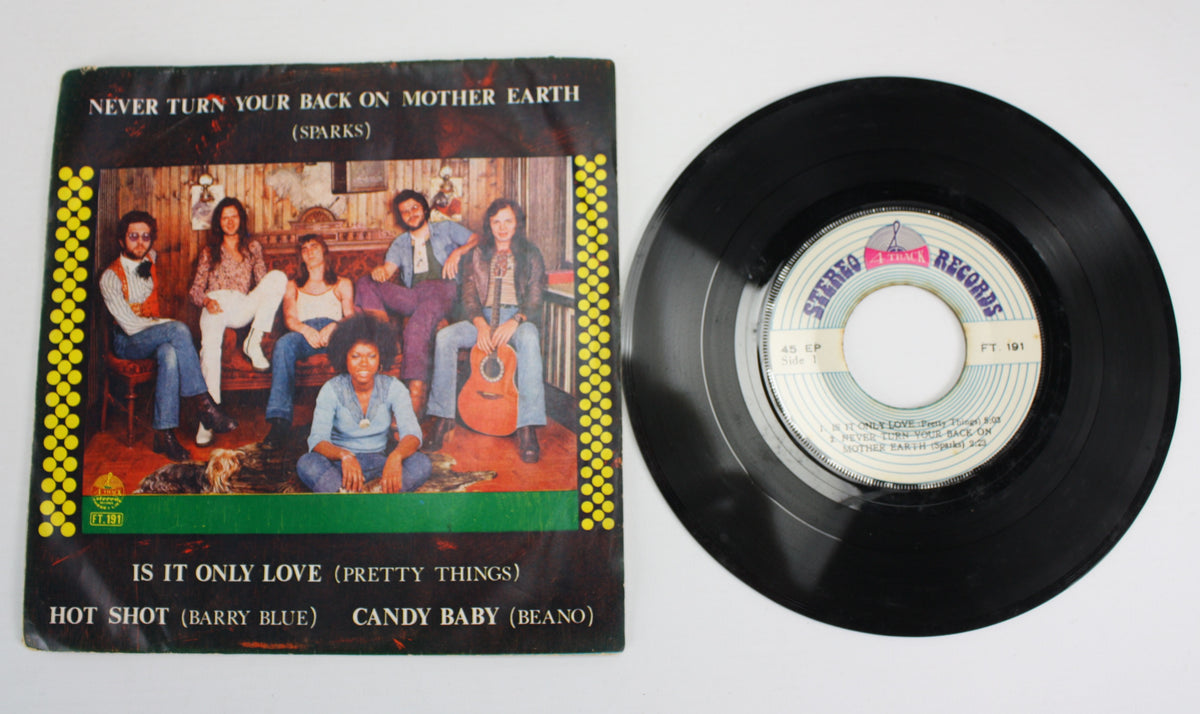 Rare Thai 7&quot; 45 EP: Sparks - Never Turn Your Back, Pretty Things, Barry Blue, Beano - farangshop-co