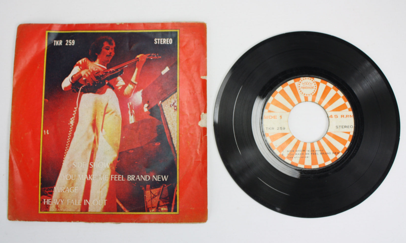 Rare Thai 7" 45 EP: Santana - Mirage, The Stylistics - You Make Me Feel Brand New, Blue Magic - farangshop-co
