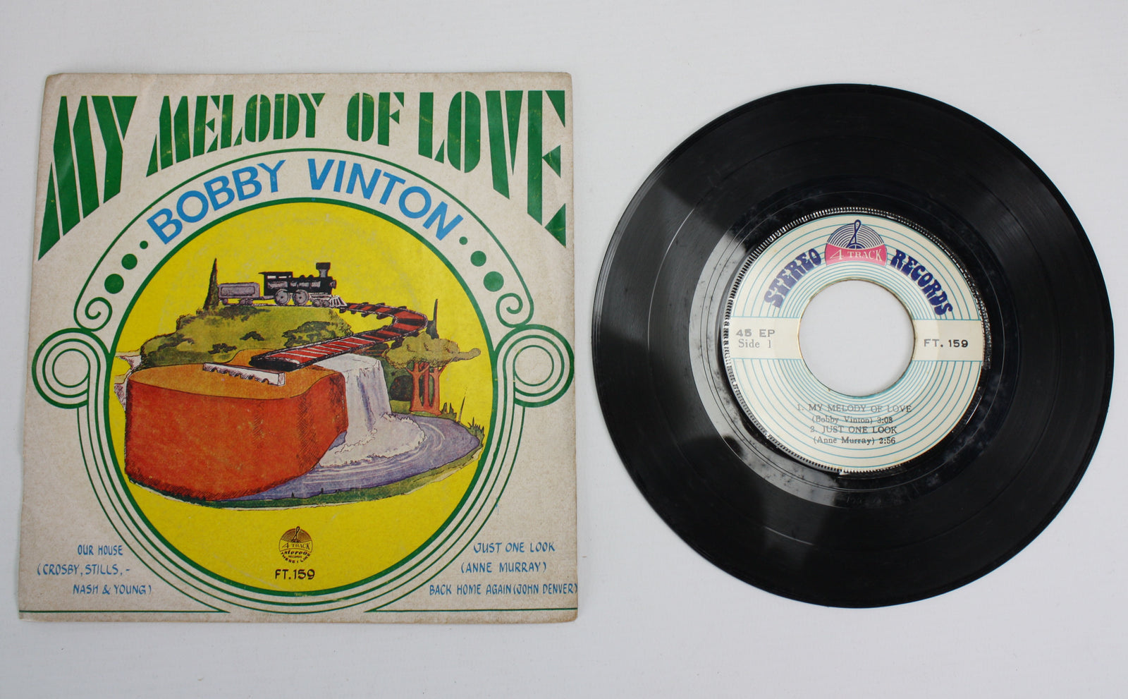 Rare Thai 7" 45 EP: Crosby Stills Nash & Young, Bobby Vinton, John Denver, Anne Murray - farangshop-co