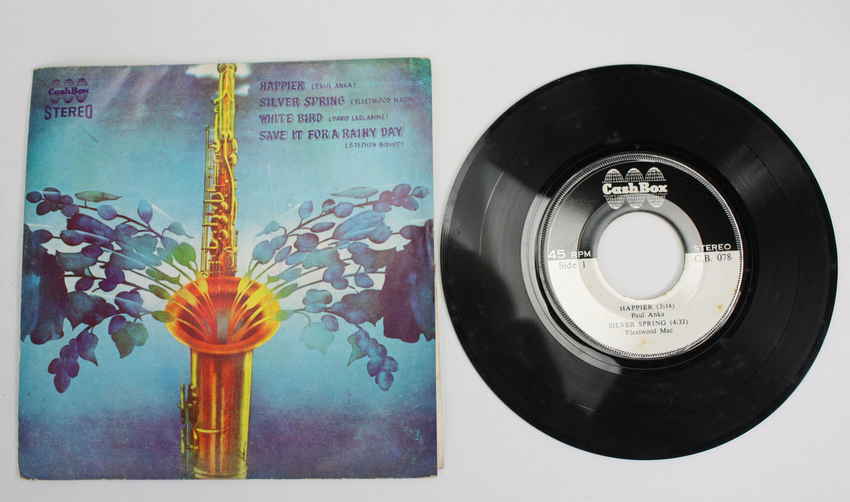 Rare Thai 7&quot; 45 EP: Fleetwood Mac - Silver Springs, Paul Anka, David LaFlamme, Stephen Bishop - farangshop-co