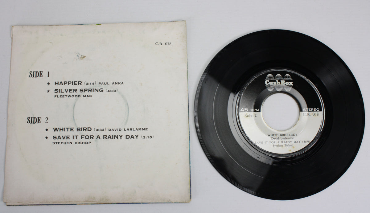 Rare Thai 7&quot; 45 EP: Fleetwood Mac - Silver Springs, Paul Anka, David LaFlamme, Stephen Bishop - farangshop-co