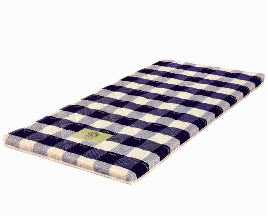 Thai Roll Mattress, Spare Bed, Blue Check Pattern, 198cm x 92cm. - farangshop-co