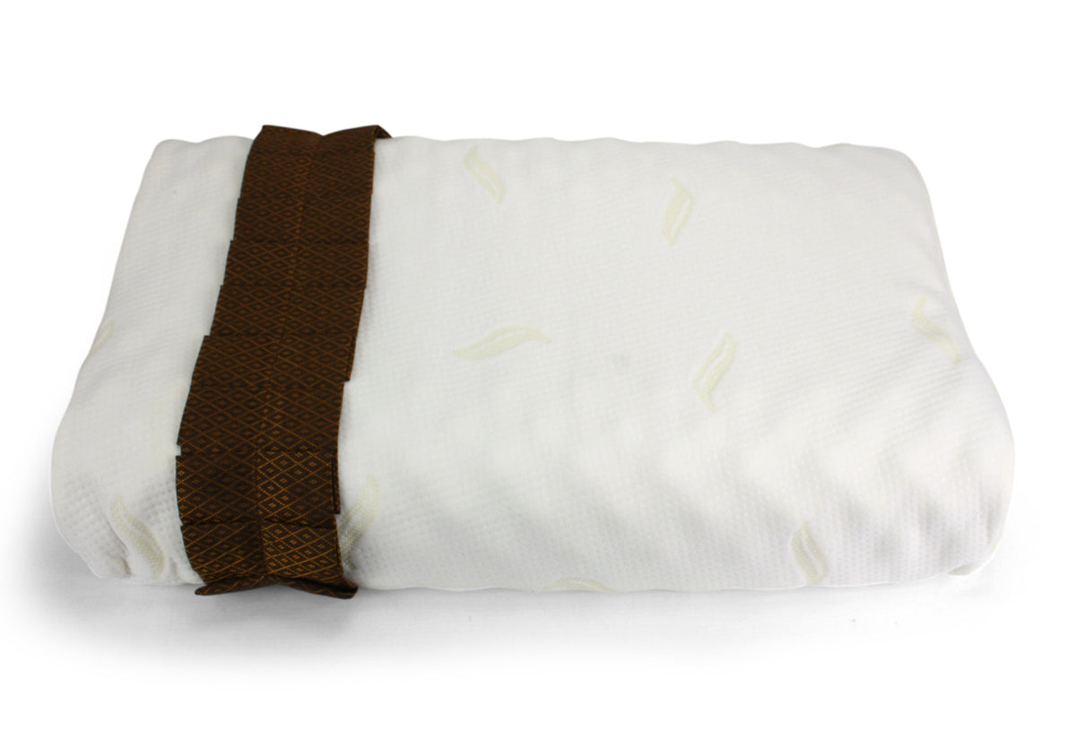 Thai natural latex herbal pillow, 60cm x 36cm x 13cm. - farangshop-co