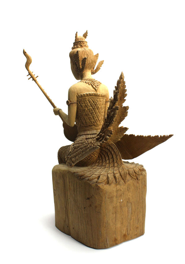 Thai woodcarving, Kinaree musician - farangshop-co