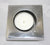 Aluminium candle holder simple square base - Thailand - farangshop-co