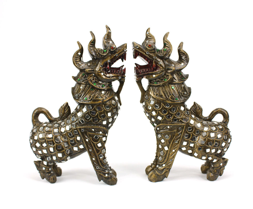 Thai Singha sculpture - Lanna style - farangshop-co