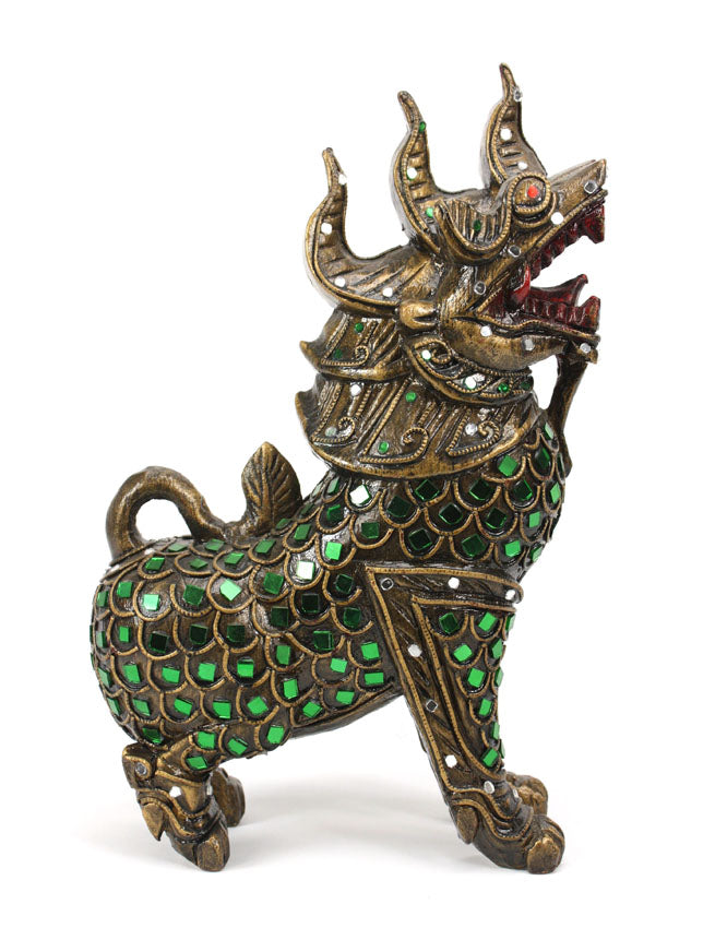 Thai Singha sculpture - Lanna style - farangshop-co