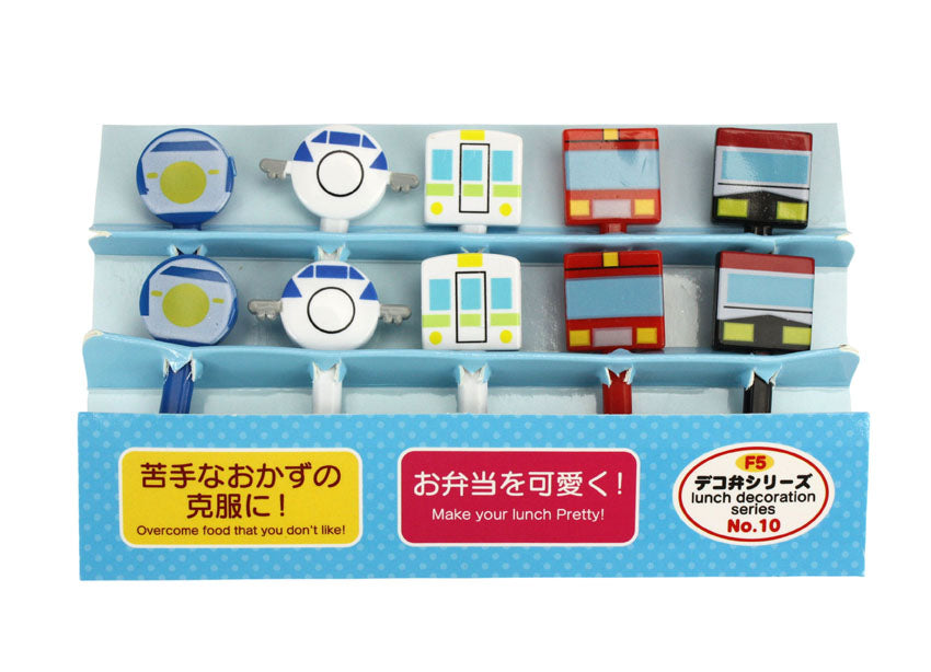 Cute Japanese Food Picks for Kids Bento Box Lunch - Transport Designs - farangshop-co
