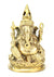 Medium Brass Metal Seated Ganesh Statues - Amulets, 5cm - 9cm high, Selection to Choose from - farangshop-co