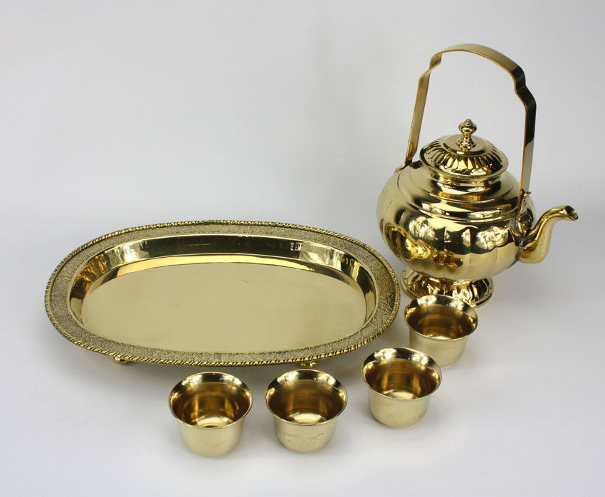 Thai Brass Tea Set - farangshop-co