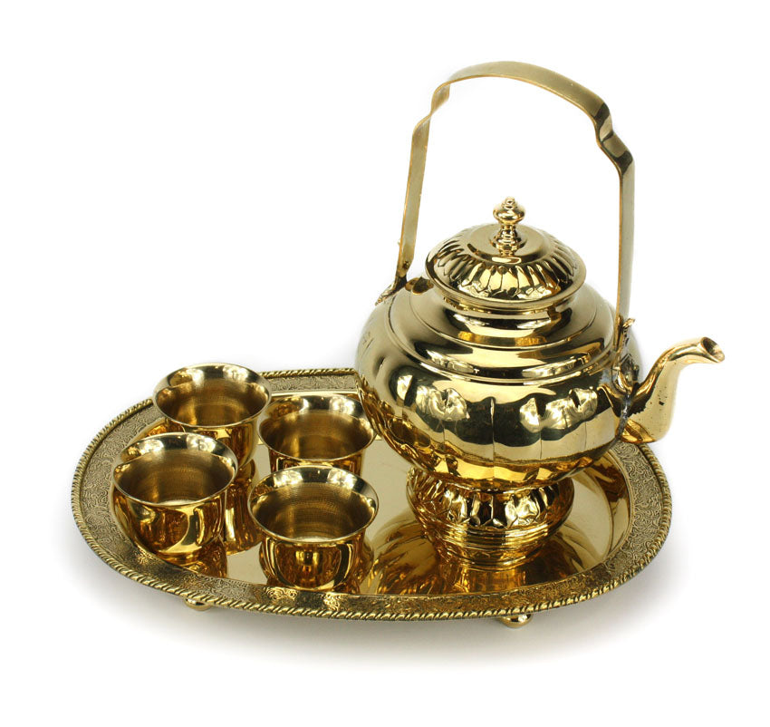 Thai Brass Tea Set - farangshop-co