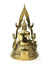 Thai metal Chinarat Buddha statue, gold finish, 36cm high, CM6044 - farangshop-co