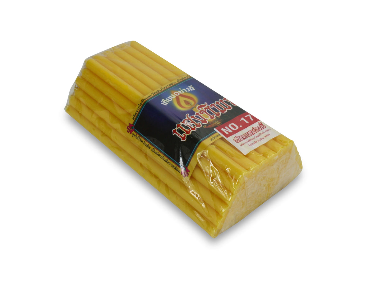 Pack of Thai Temple Candles - small size, 16cm Pack - farangshop-co