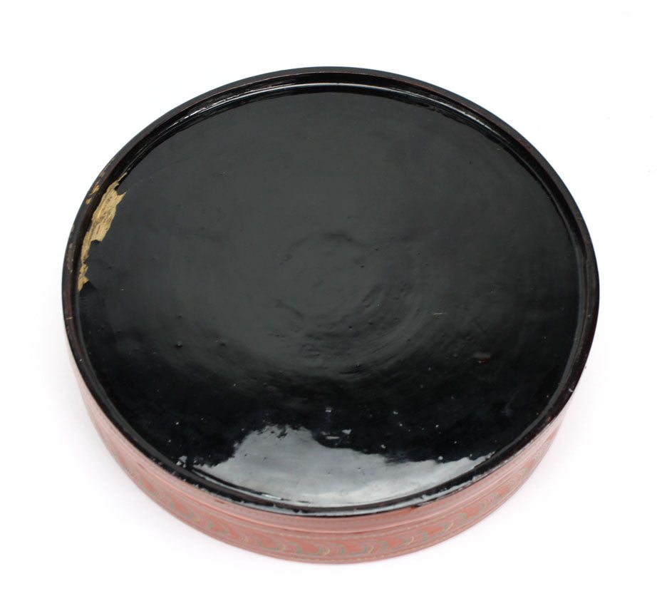 Burmese Lacquerware snack box, cho-chin-hte - farangshop-co