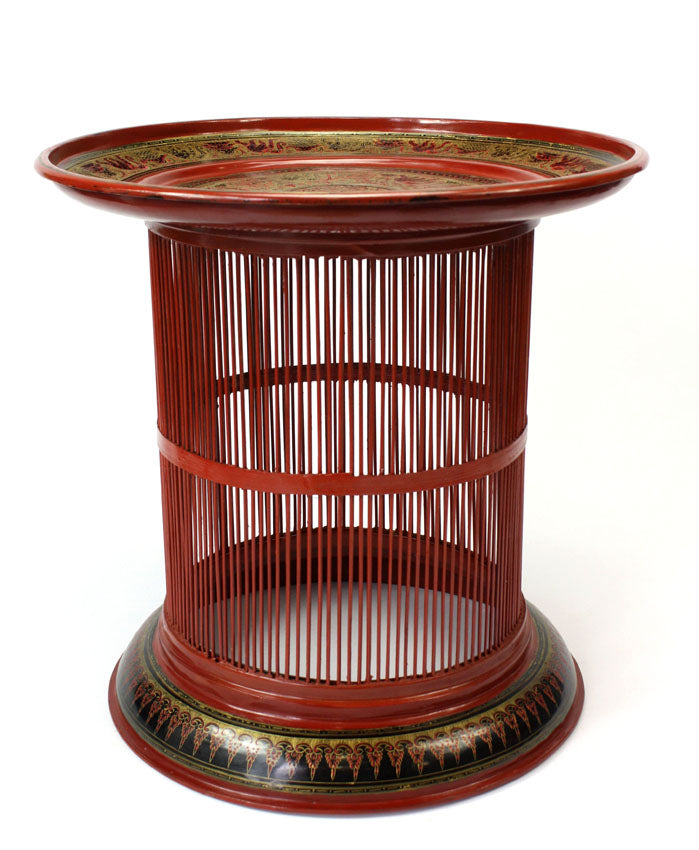 Burmese Lacquerware Table - farangshop-co