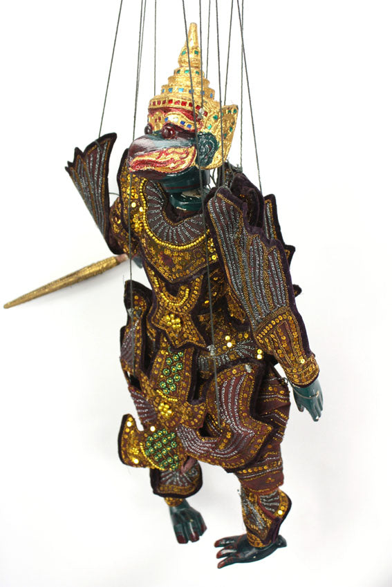 Traditional Burmese Puppet Marionette, Large Size - Choice of Characters - farangshop-co