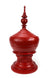 Burmese lacquerware offering vessel, known as hsun ok or soon-oke, red, 60cm high - farangshop-co