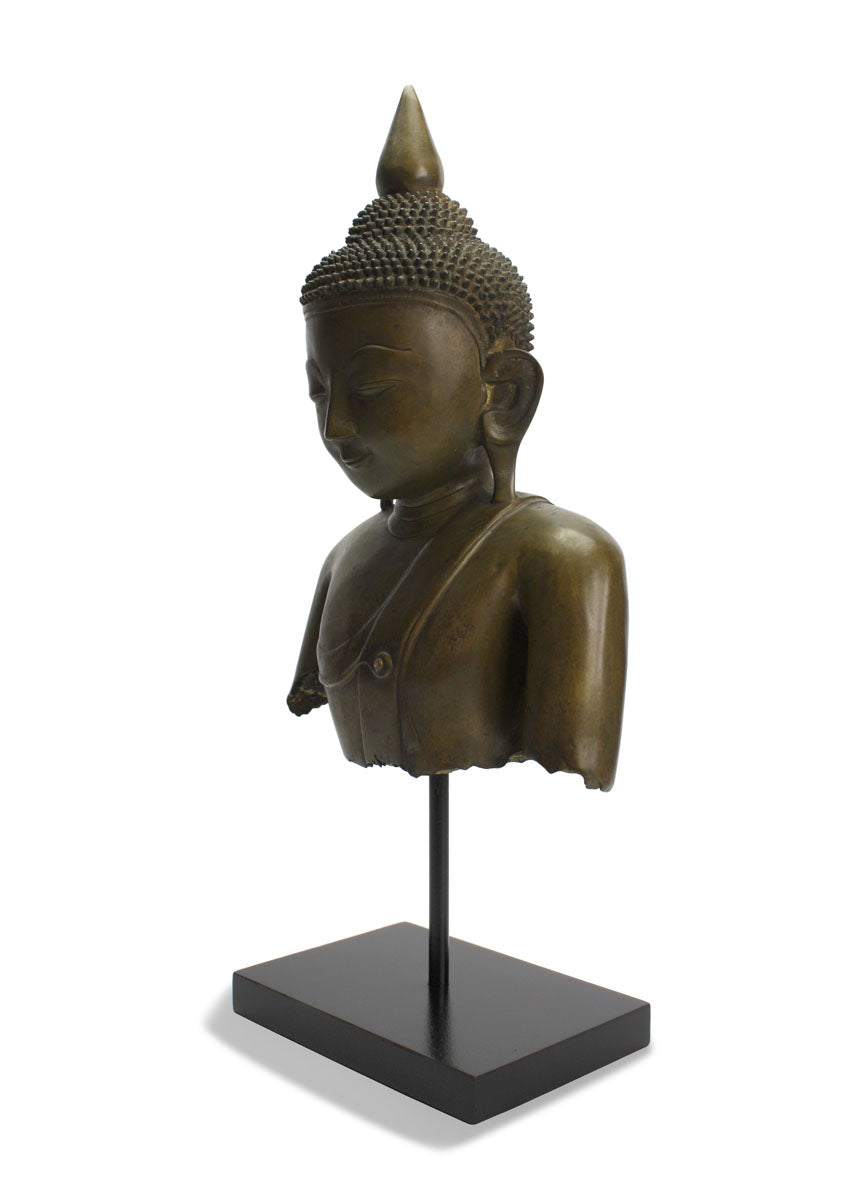 Burmese Bronze Buddha torso, Shan States, 43cm. - farangshop-co