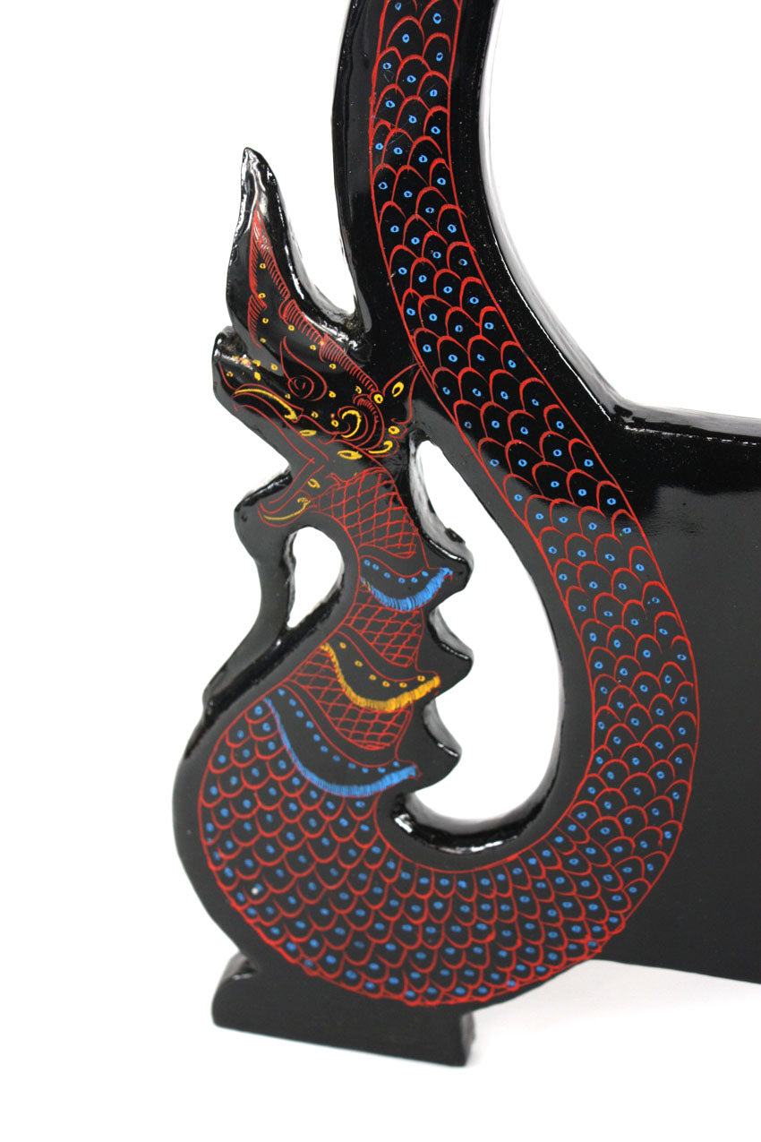 Burmese lacquerware occasional table - 3 styles of colours available - farangshop-co
