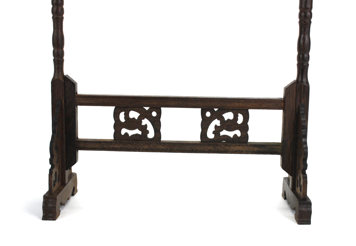 Chinese calligraphy brush stand, Wooden dragon design - farangshop-co