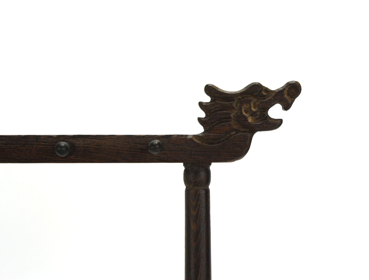 Chinese calligraphy brush stand, Wooden dragon design - farangshop-co