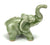Celadon elephant incense stick holder - farangshop-co