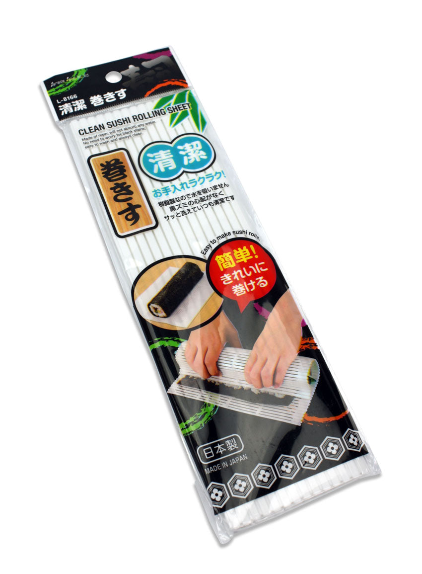 Japanese Clean Resin Sushi Maki Rolling Mat Sheet, 24cm x 21cm - farangshop-co