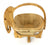 Foldable Fruit Bowl Basket, Elephant Design - folds flat - farangshop-co