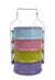 Colourful Thai Tiffin Pinto Food Carrier Lunch Set, 4 x 14cm - farangshop-co