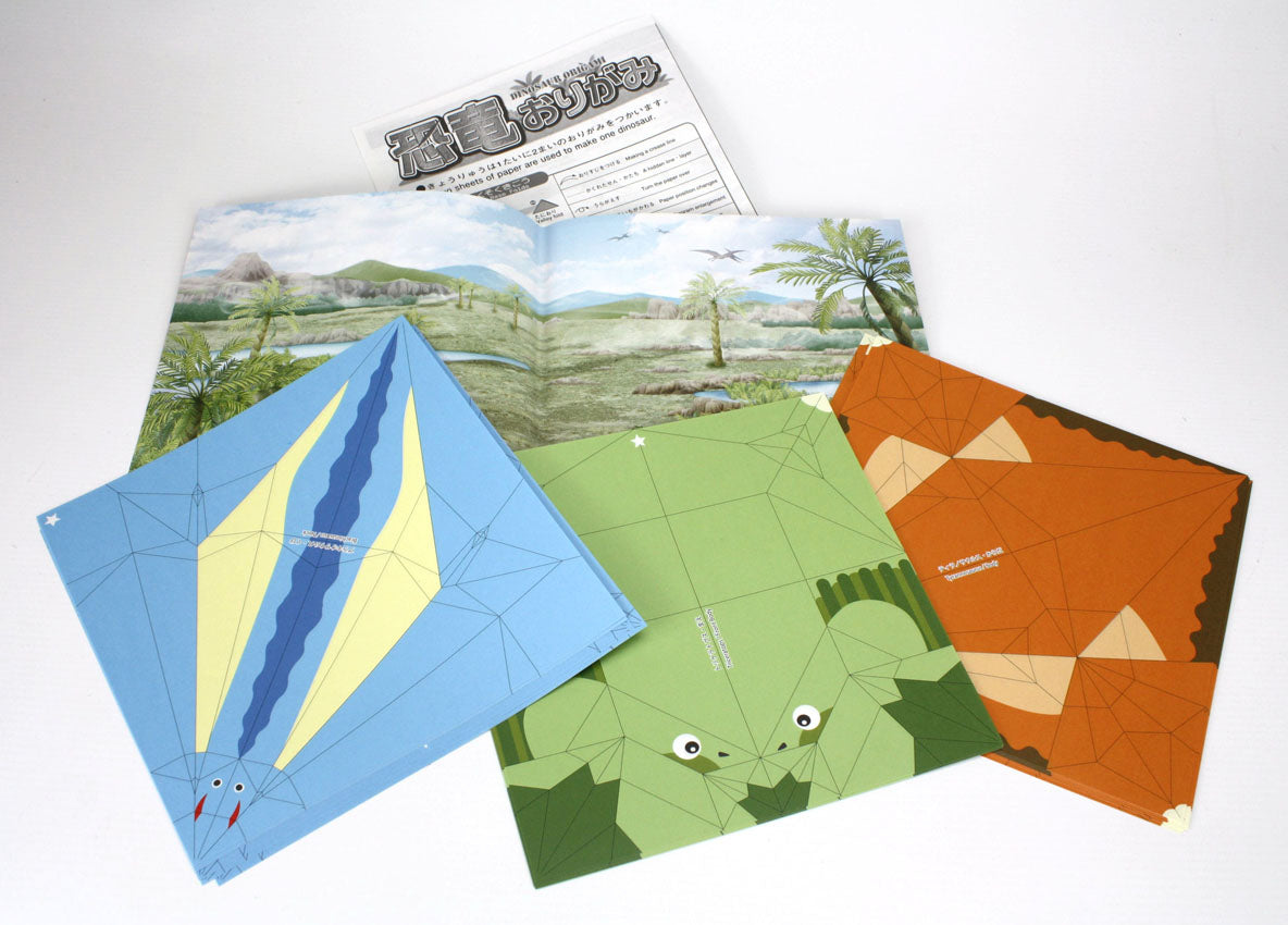 Japanese Printed Origami Set - Dinosaurs - farangshop-co