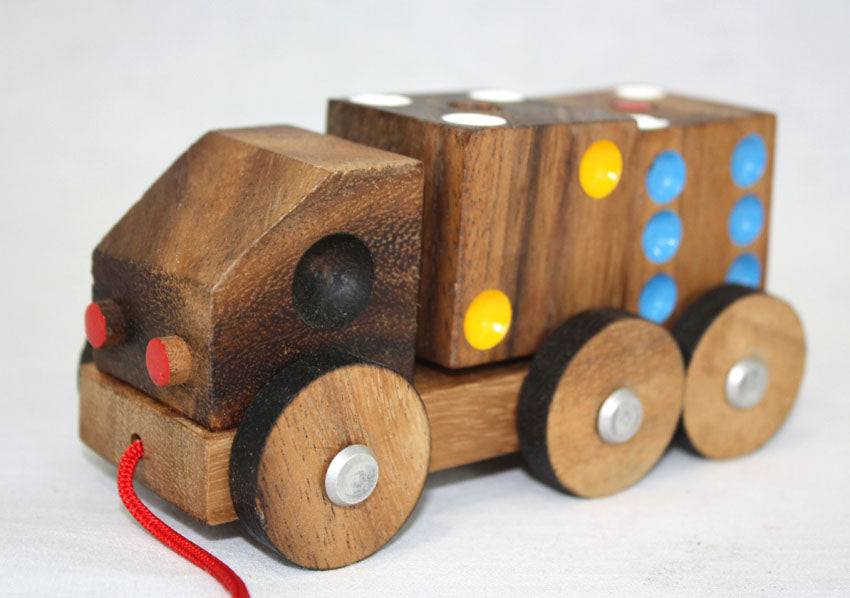 Dice truck wooden toy - farangshop-co
