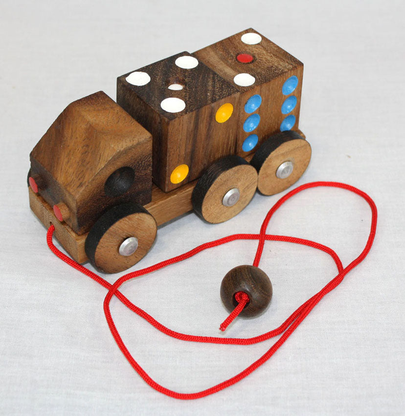 Dice truck wooden toy - farangshop-co