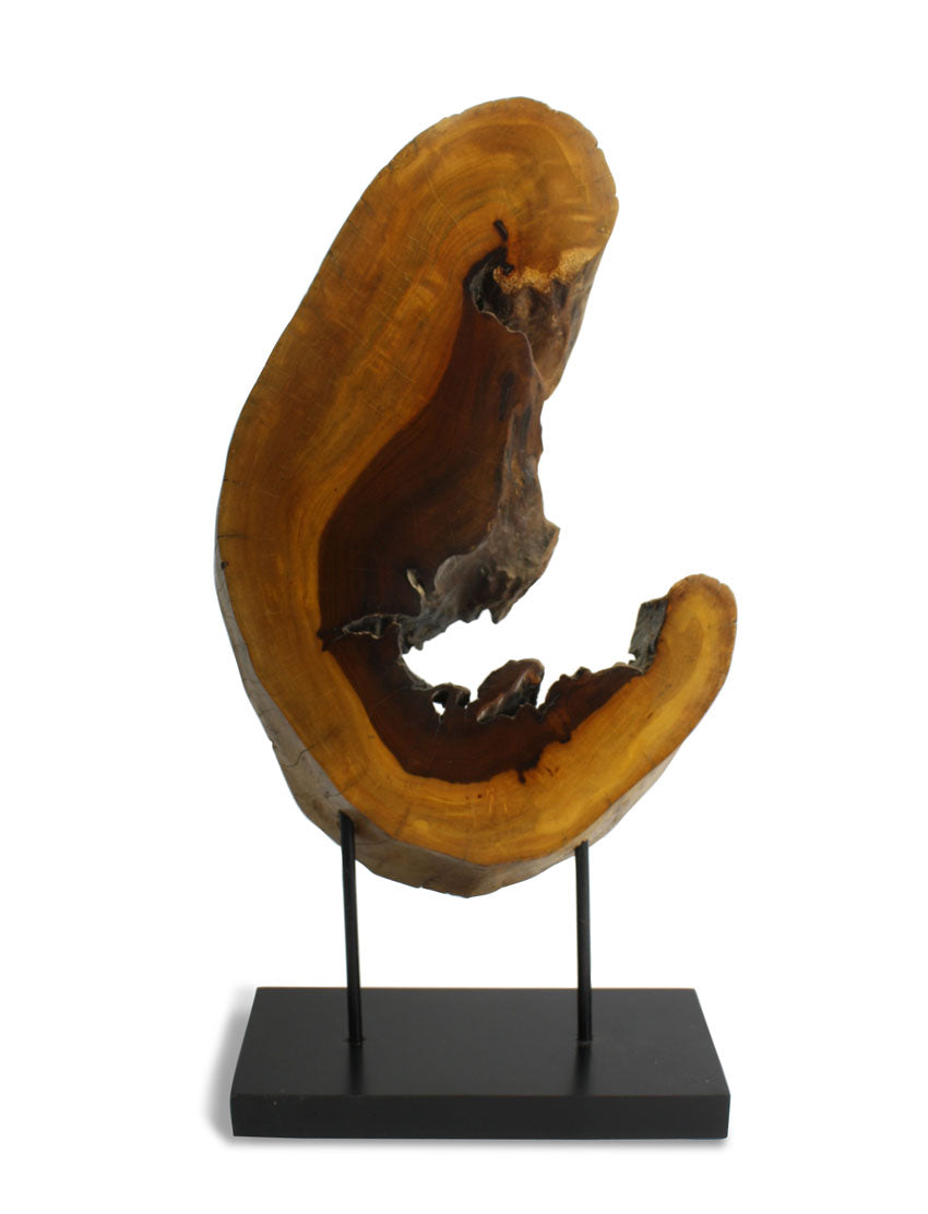 Natural Thai Wooden Sculpture, Model C17D5, 63cm high - farangshop-co