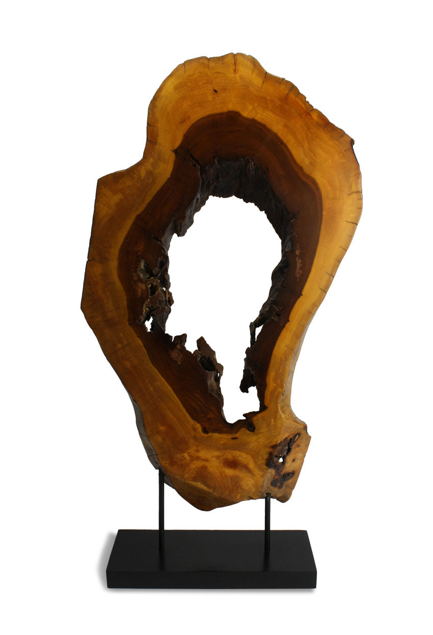 Natural Thai Wooden Sculpture, Model C17D6, 81cm high - farangshop-co
