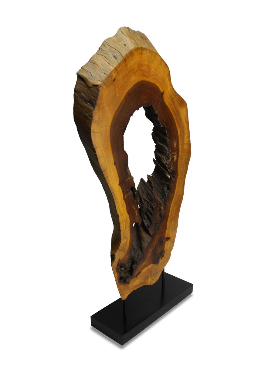 Natural Thai Wooden Sculpture, Model C17D6, 81cm high - farangshop-co