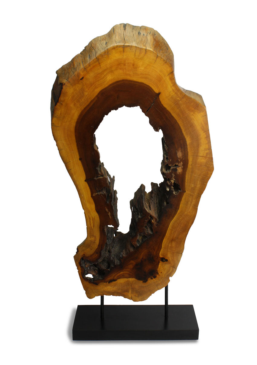 Natural Thai Wooden Sculpture, Model C17D6, 81cm high - farangshop-co