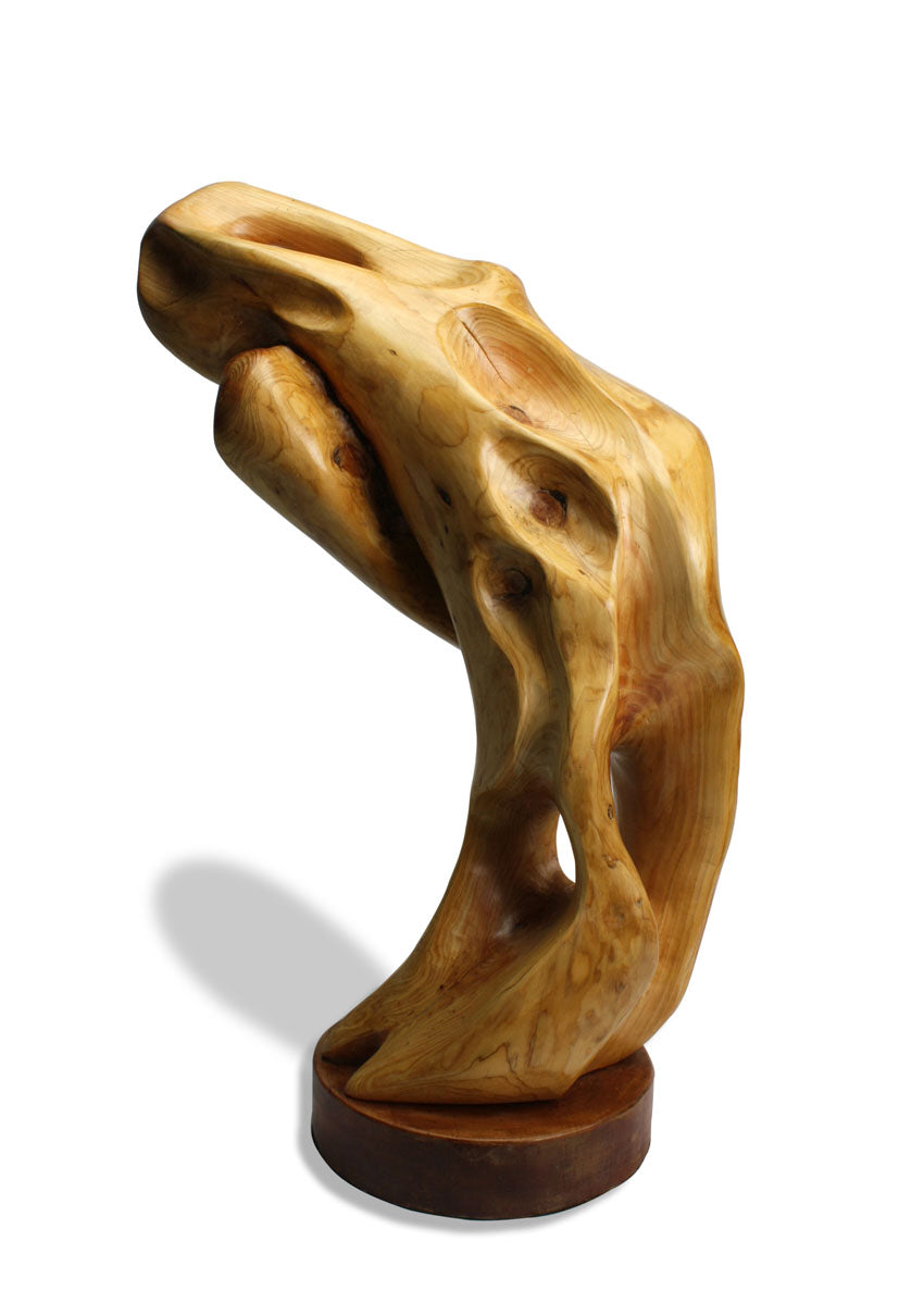 Wooden sculpture - Emerging Form no. 4, 64cm high. - farangshop-co