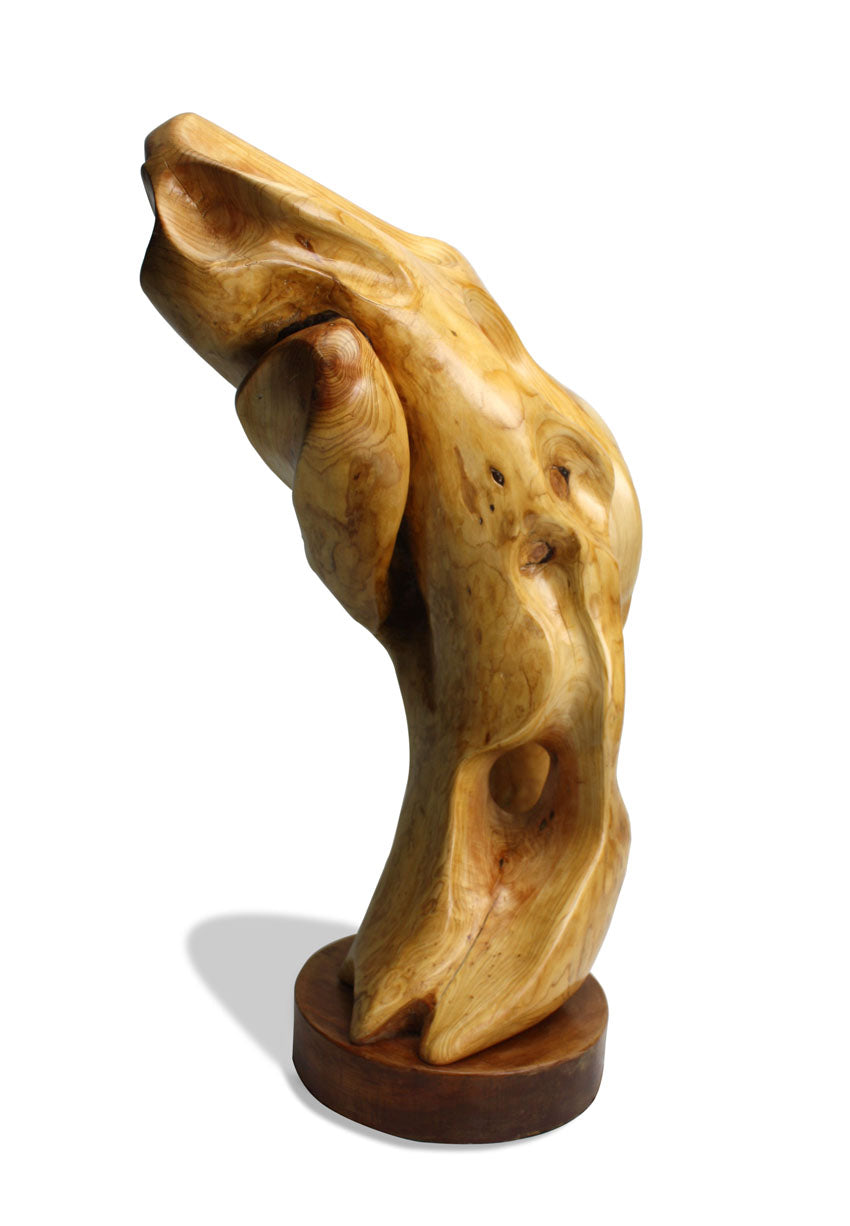 Wooden sculpture - Emerging Form no. 4, 64cm high. - farangshop-co