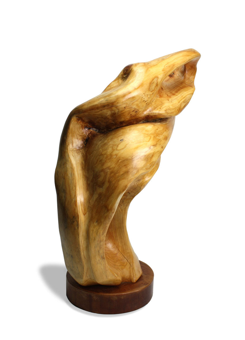 Wooden sculpture - Emerging Form no. 4, 64cm high. - farangshop-co