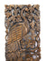 Pair of carved teak wall panels, Peacock design, each 121cm x 35cm, PK01 - farangshop-co