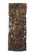 Carved teak wall panels, three headed Ganesh design, 90cm x 35cm, GN02 - farangshop-co