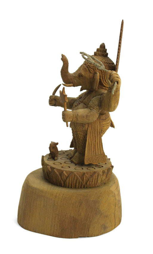 Ganesh woodcarving 1, Thailand - farangshop-co